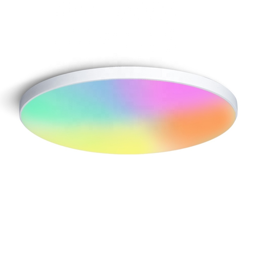 Modern smart home lighting WiFi APP remote control voice control 30W CCT RGB smart led ceiling light