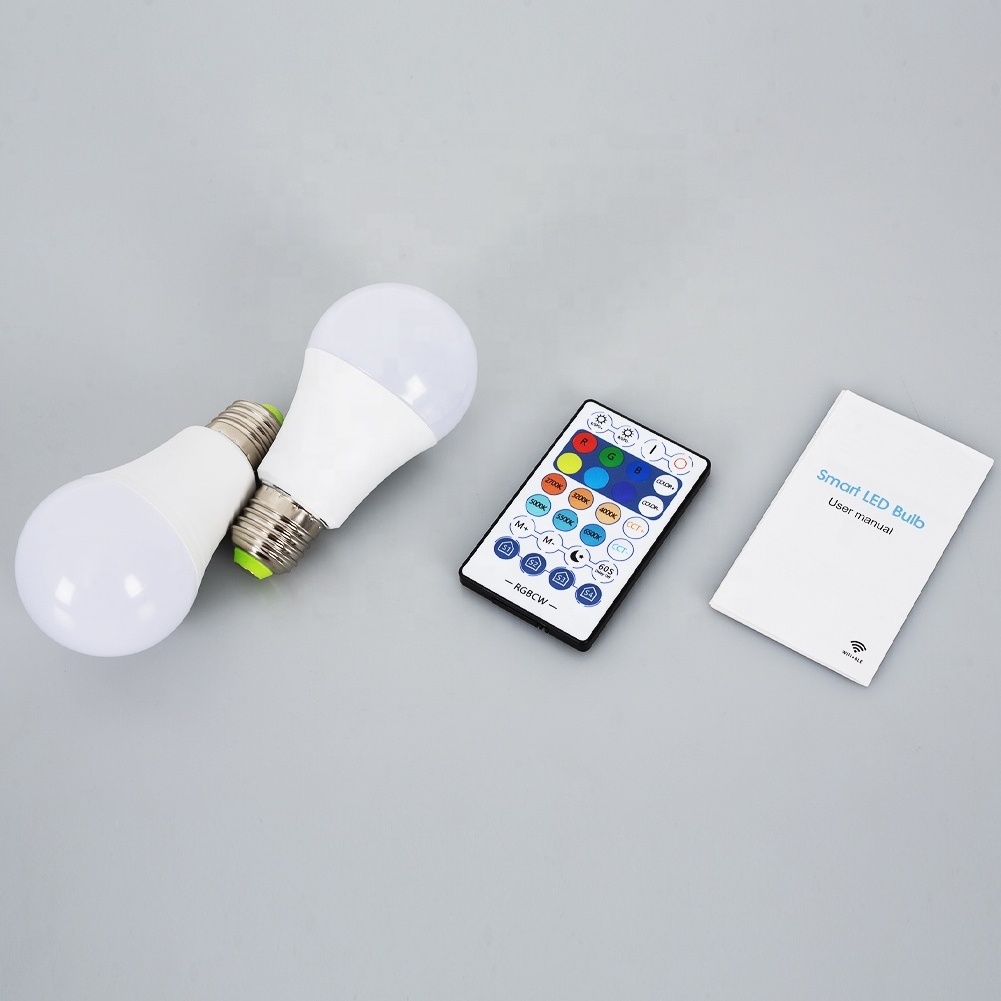 Smart lighting 10W E27 A60 smart bulbs remote voice control RGB bulb with surplife APP control