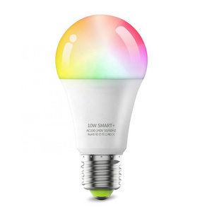 Smart lighting 10W E27 A60 smart bulbs remote voice control RGB bulb with surplife APP control