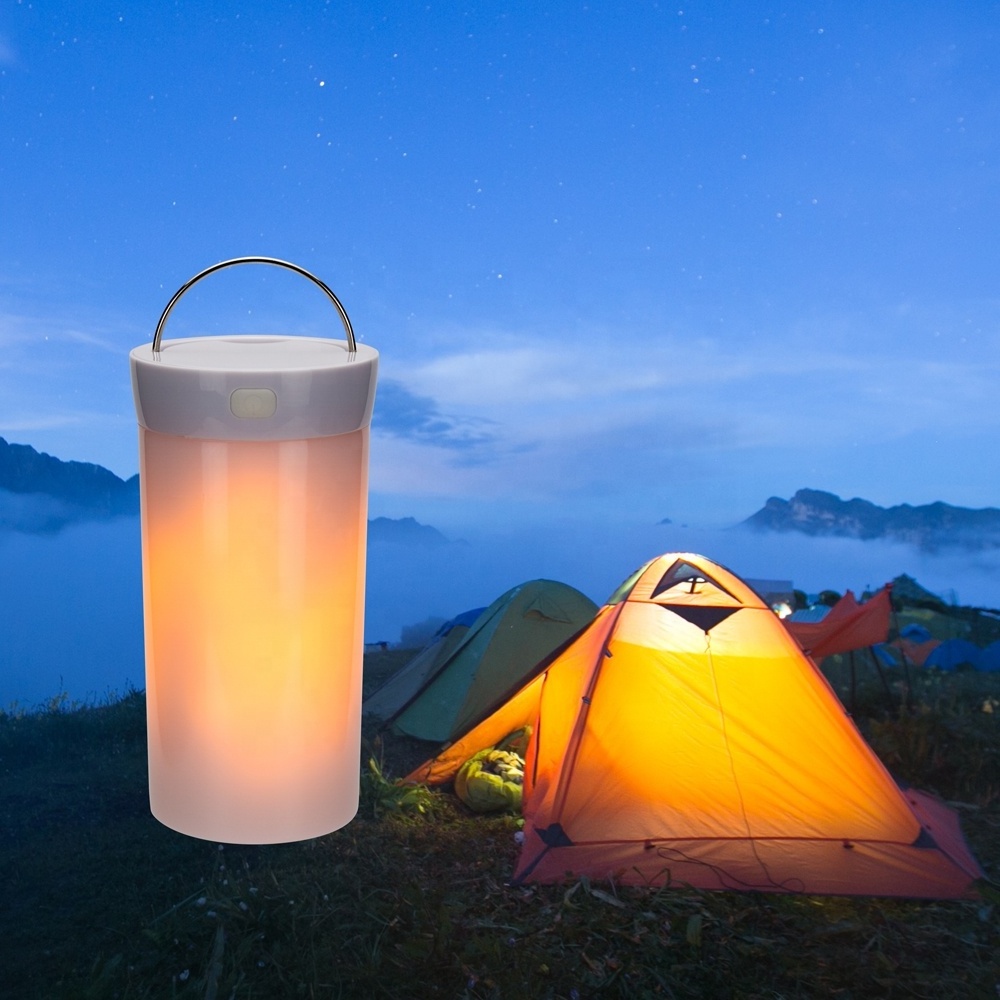 Decorative garden lamp USB Rechargeable battery torch led Flickering Flame Light For Outdoor Camping