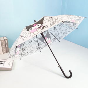 Kuromi Series Umbrella Cute Cartoon Automatic Folding Umbrella Kawaii Uv Protection Sun Umbrella Gifts