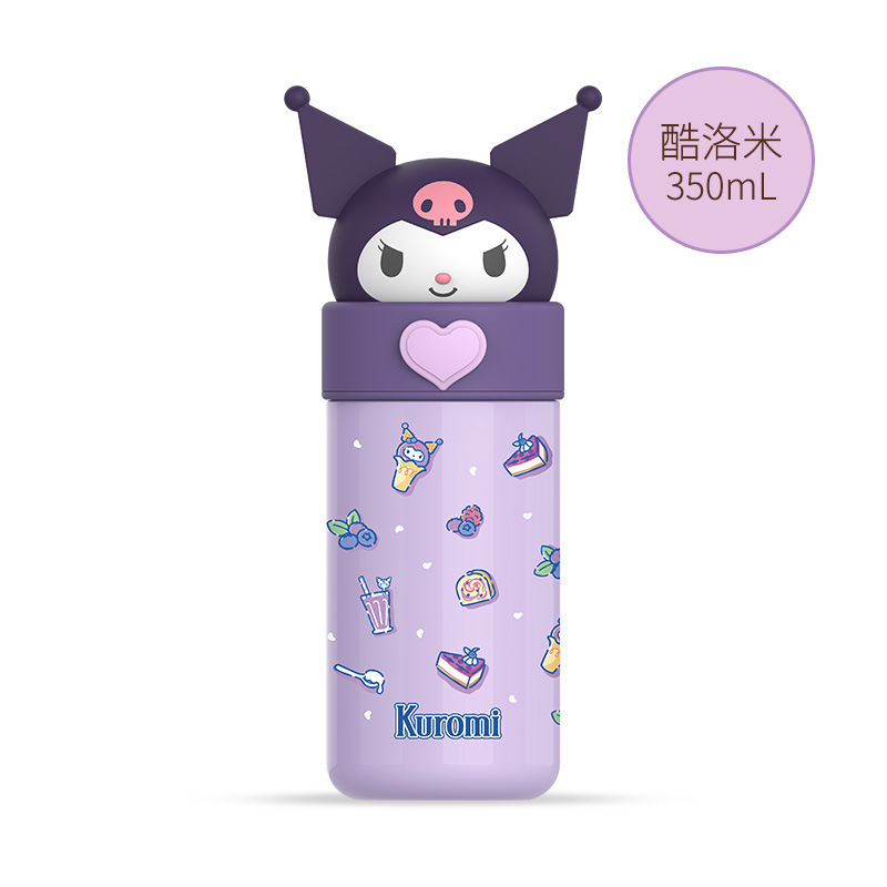 Cartoon Kuromi My Melody Water Cup 316 Stainless Steel Children's Portable Water Bottle Student Cute Cartoon Cup