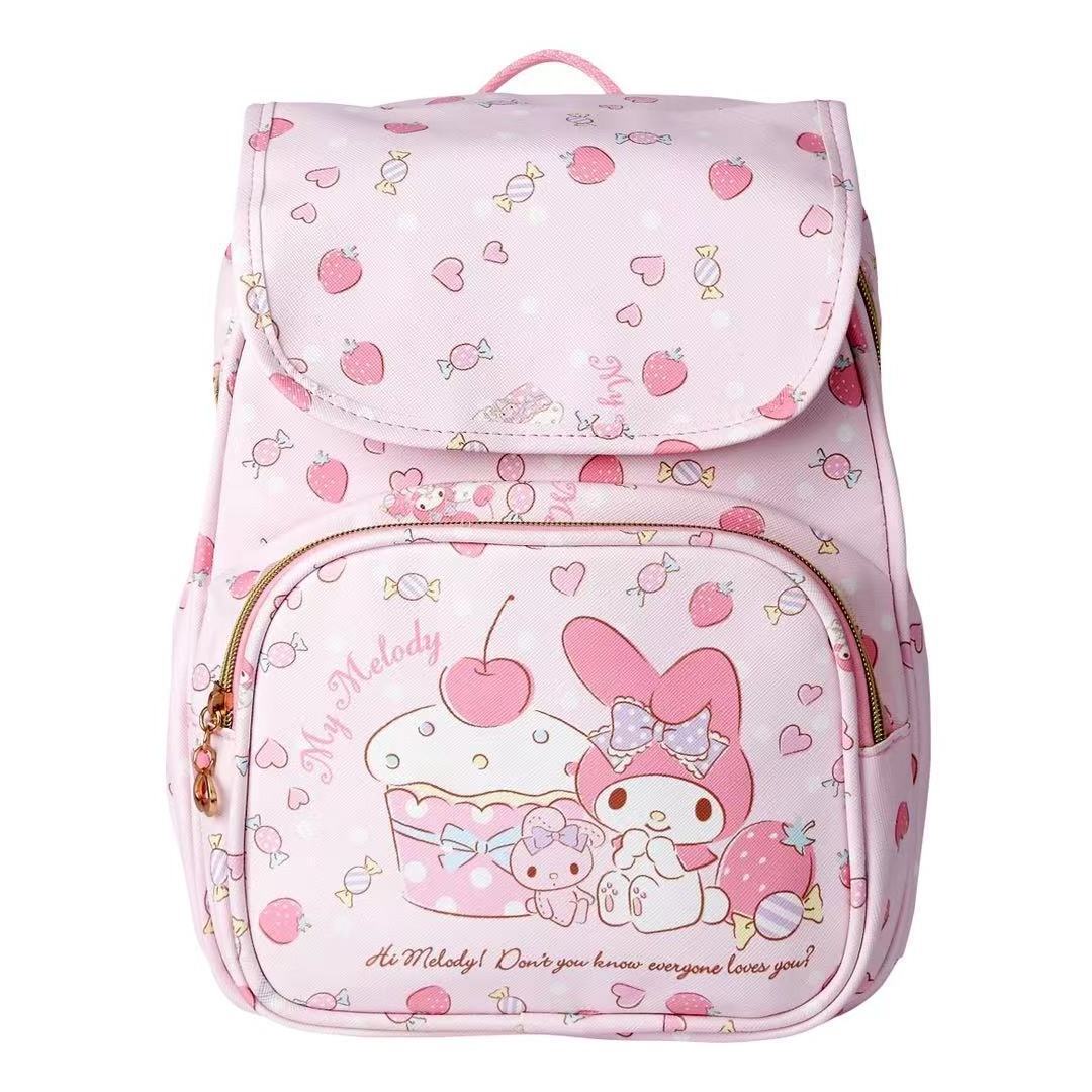 Cartoon Backpack Kitty Kuromi Anime Student Stationery School Shoulder Bag My Melody Backpack