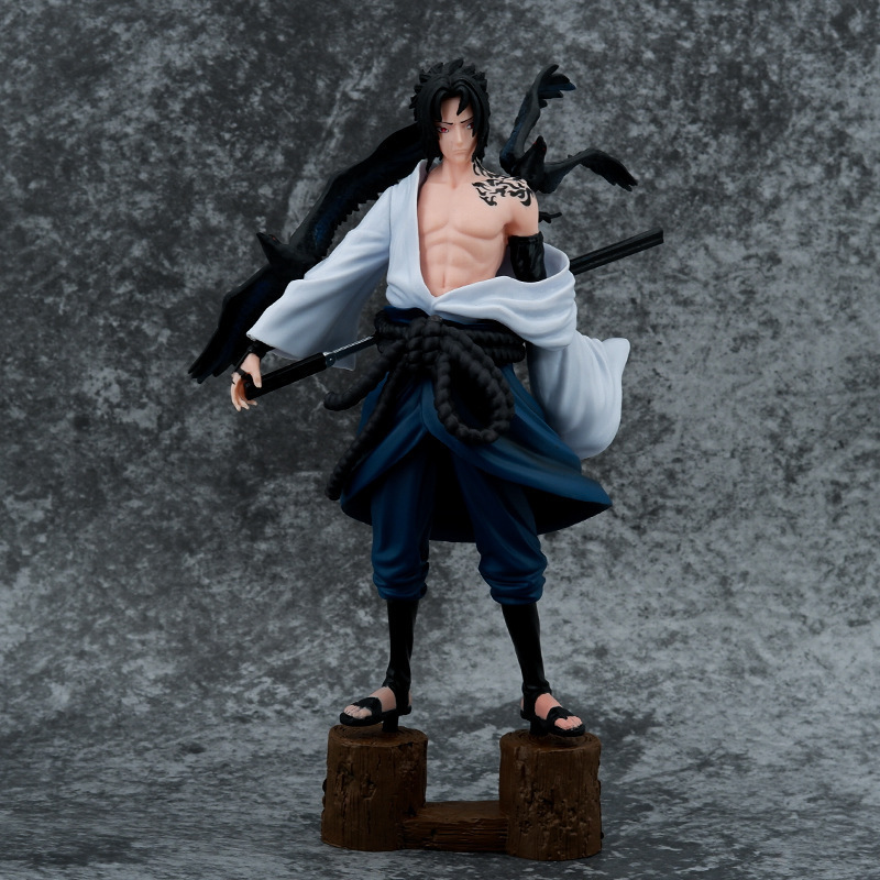 MB4 27cm anime NARUT figure Sword of Kusanagi Uchiha Sasuke GK Statue PVC Adult Collection Model Doll Action Figures Toys