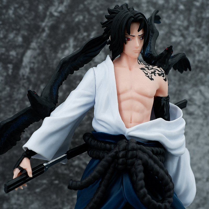 MB4 27cm anime NARUT figure Sword of Kusanagi Uchiha Sasuke GK Statue PVC Adult Collection Model Doll Action Figures Toys