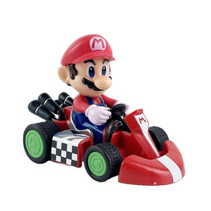 MB3  Wholesale cartoon car mario luigi action figure pull-back vehicle Kart Cars Figure toys for kids gift