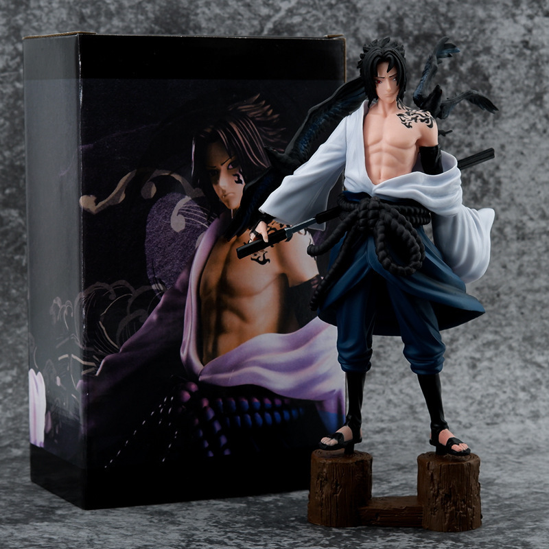 MB4 27cm anime NARUT figure Sword of Kusanagi Uchiha Sasuke GK Statue PVC Adult Collection Model Doll Action Figures Toys