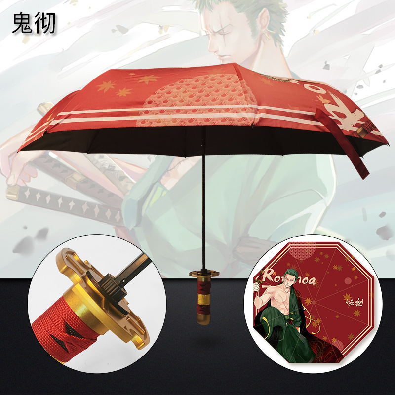 Anime Umbrella Swords Luffy Zoro Sword Umbrella  Anime Waterproof Umbrellas