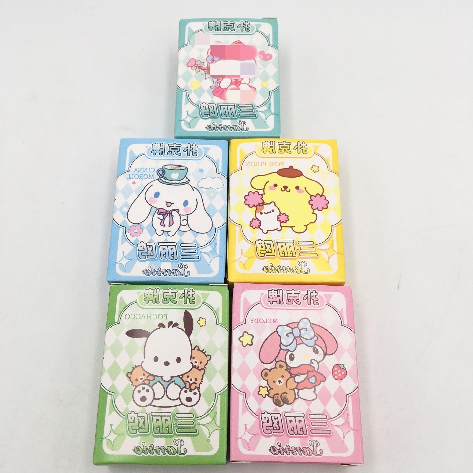 Lovely Kuromi Family Board Game Card My Melody Cinnamoroll Ketty Cat Playing Cards Landlord Cardlovely