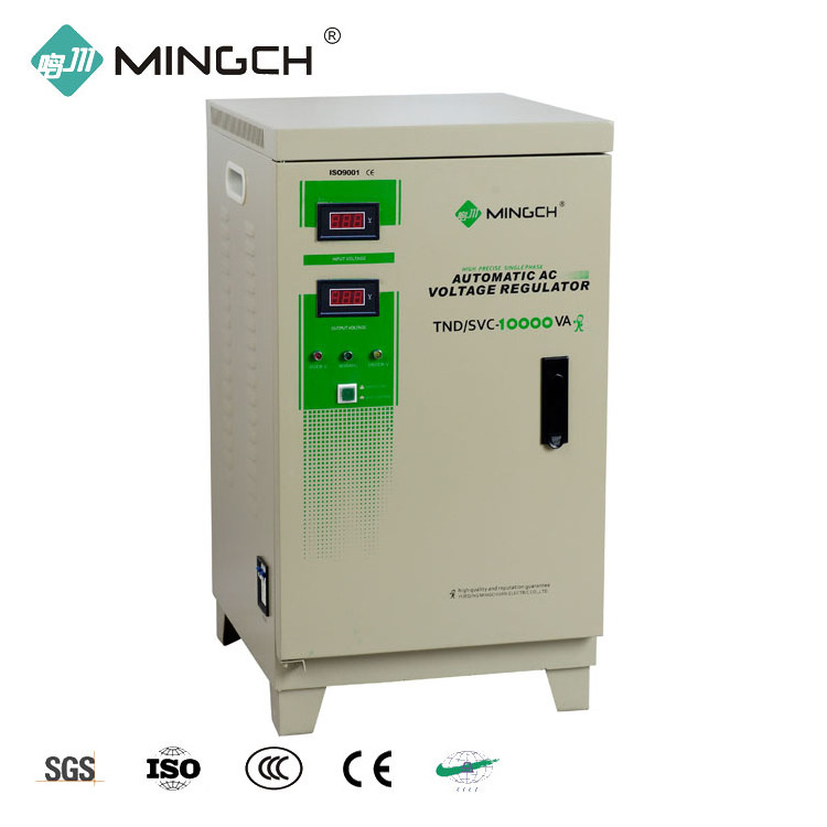 Single Phase 120V 220V 230V SVC 5KVA 10 KW 10KVA 15KVA 20KVA Copper Servo Motor Automatic Voltage Regulator Stabilizer