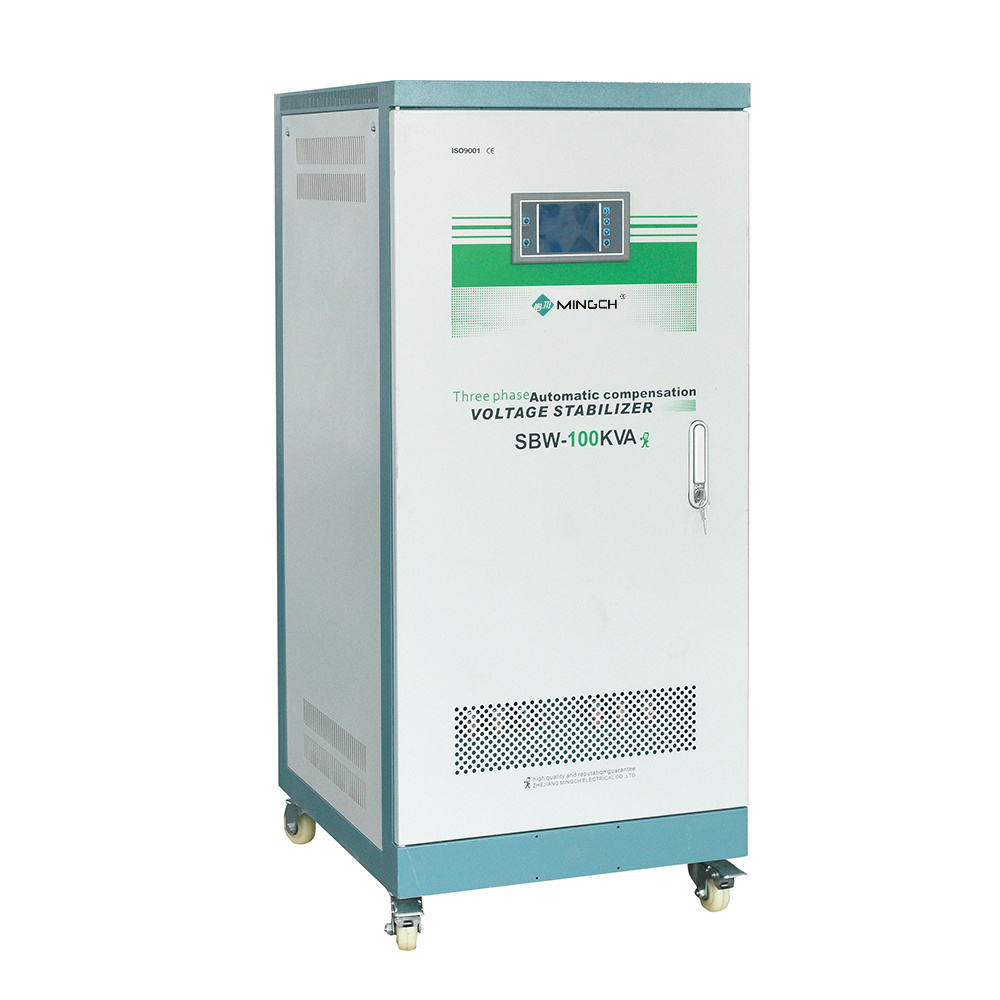 MINGCH SBW series servo stabilizer voltage regulator 200kva 300kva 380v high precision automatic stabilizer voltage regulator