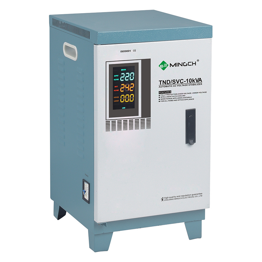 Single Phase 120V 220V 230V SVC 5KVA 10 KW 10KVA 15KVA 20KVA Copper Servo Motor Automatic Voltage Regulator Stabilizer