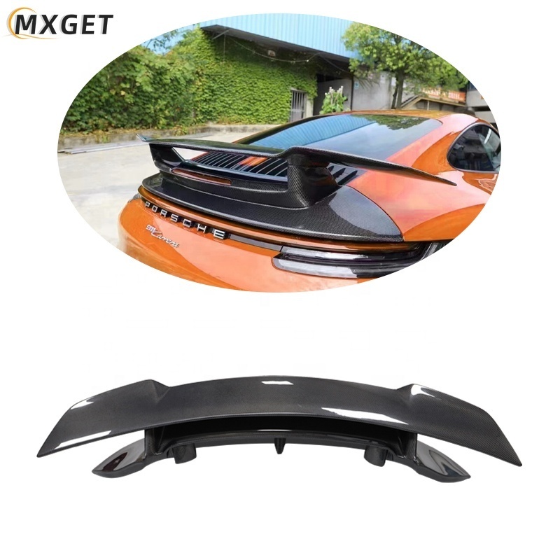 For Porsche 911 992 Sport Design Rear Spoiler For Porsche 911 992 SD Carbon Fiber Rear Trunk Wing For All New Porsche 911 Car B