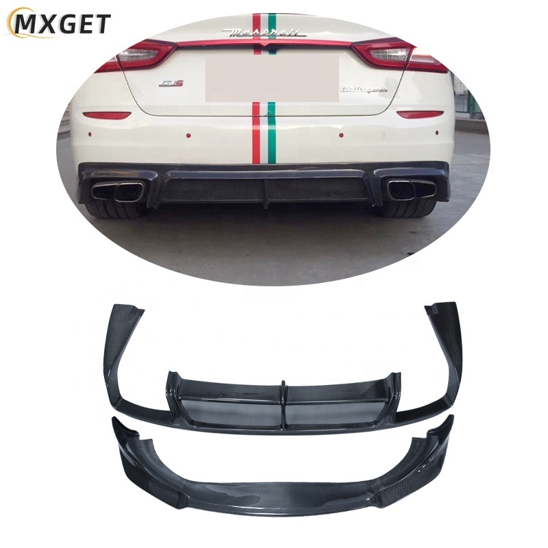 Quattroporte Carbon Fiber Front Lip Spoiler Body Kits For Maserati Quattroporte 2013-2016