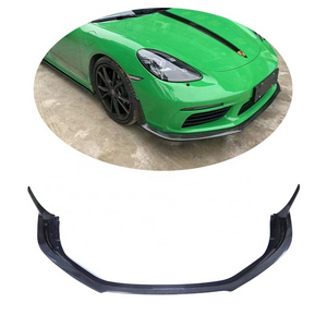 Carbon Fiber Front Lip For Porsche Boxster 718 Cayman Body Kit