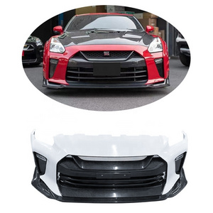 Top Secret Style Half Carbon Fiber Car Front Bumper For Nissan GTR R35 2008-2019