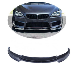 Vor Style carbon fiber front lip bumper spoiler splitter for BMW F06 F12 F13 M6