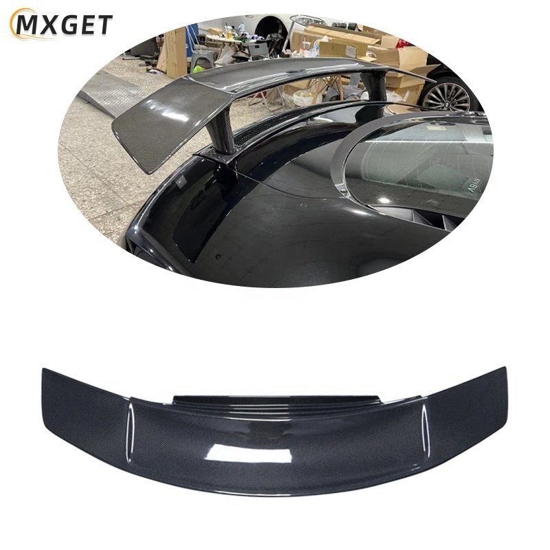 High Quality GT -V Style Carbon Fiber Double Deck Rear Wing Spoiler For Audi R8 V8 V10 2008-2015 Rear Trunk Lip