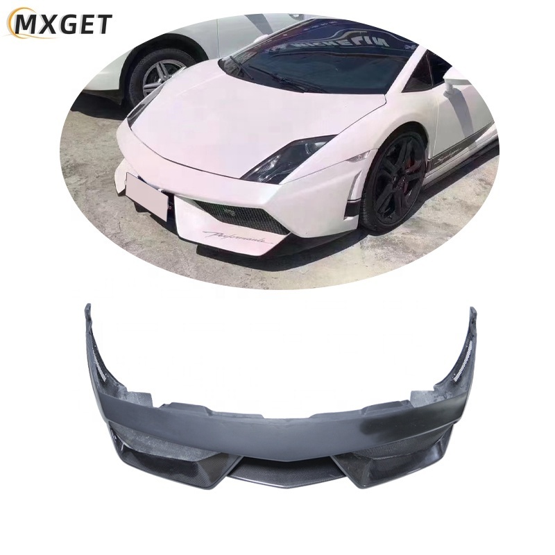 MXGET 2008-2014 DMC-style body kit for Lamborghini Gallardo LP550 semi-carbon fiber front bumper