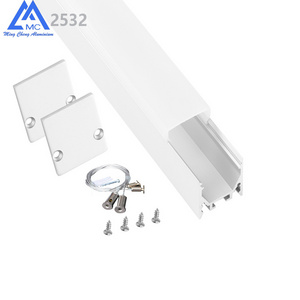 6063-T5 aluminum alloy  suspended mounted architectural LED aluminum profile extruded LED channel for ceiling