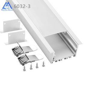 Anodized Frame 65*32 Mm Recessed Ceiling Lights Cabinet 240 Aluminium Leds Lighting Profile led light house