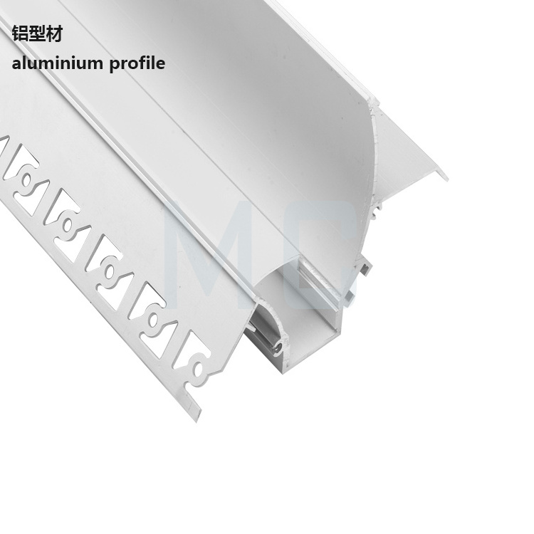 Architectural Led Profile for Cove Light Recessed Ceiling indirect lighting for Drywall use gypsum plaster channel light housing