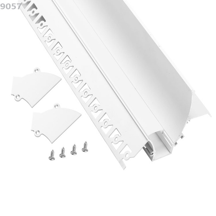 Architectural Led Profile for Cove Light Recessed Ceiling indirect lighting for Drywall use gypsum plaster channel light housing