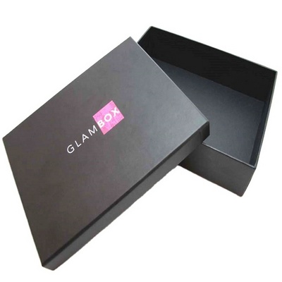 Cardboard  Custom Logo Handkerchief Gift Boxes, wholesale black paper box for handkerchief