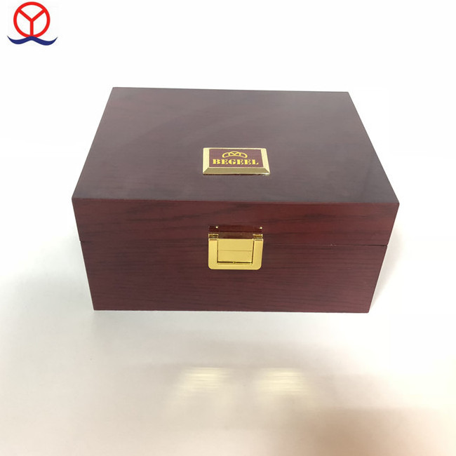 custom  luxury design cheap price handmade high quality plain watch packaging wooden gift boxes