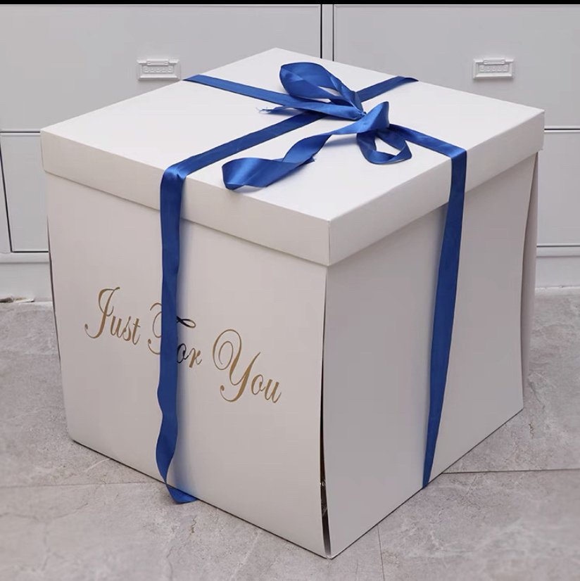 Custom logo gift packaging exploding confetti box Christmas birthday mystery surprise exploding gift box mysterious box