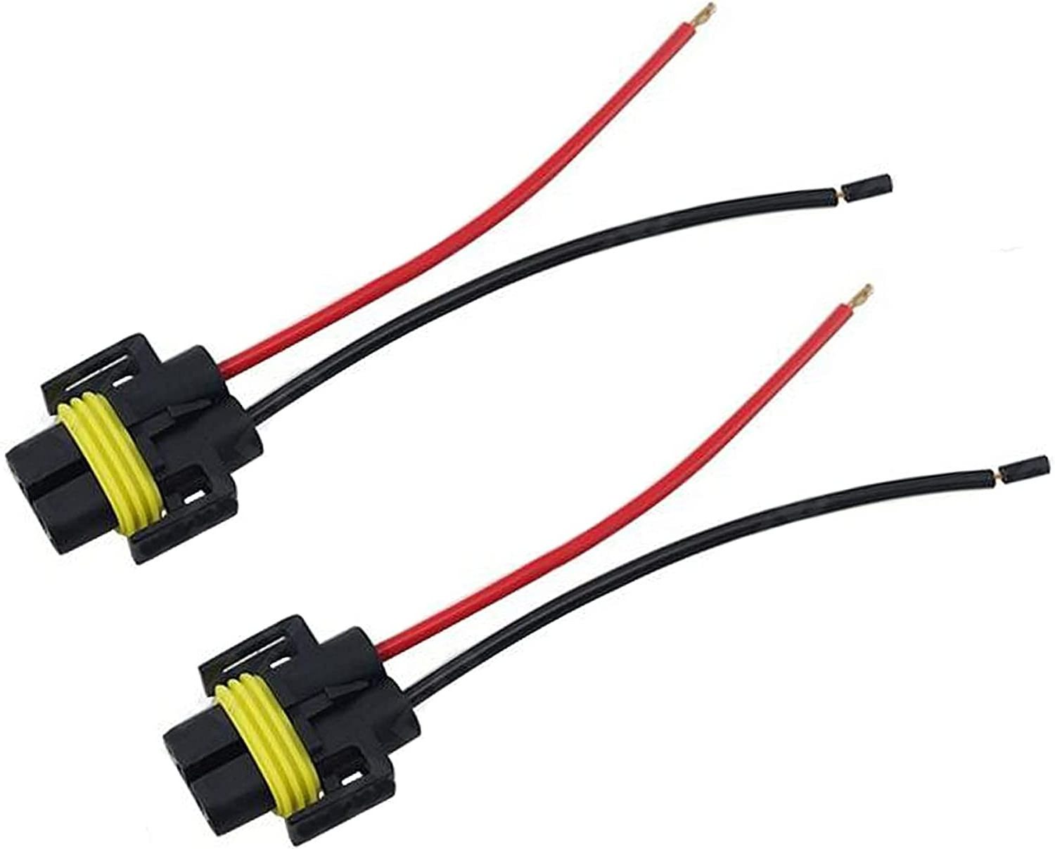 iBrightstar H11 H9 H8 880 881 Female Adapter Wiring Harness Sockets Wire for Headlights or Fog Lights