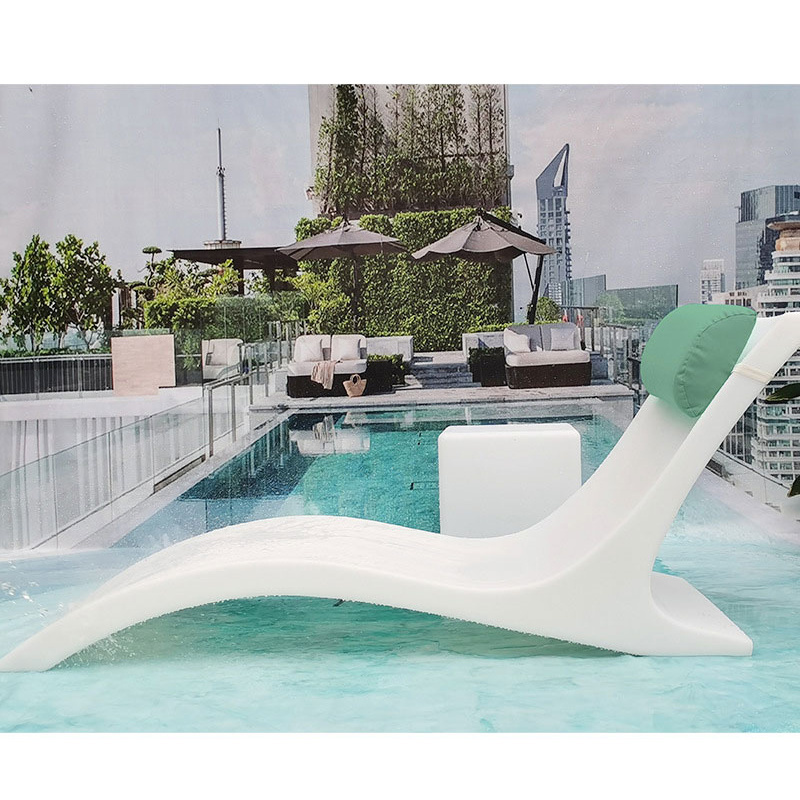 Factory Direct Sales Modern Hotel Beach Swimming Pool Patio Set Garden Lounge Outdoor Furniture Plastic Sun Lounger