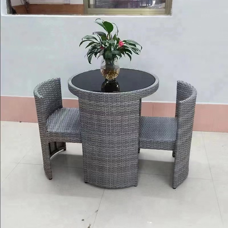 Unique design Modern Waterproof Outdoor Garden patio Furniture Rattan Coffee table garden sets