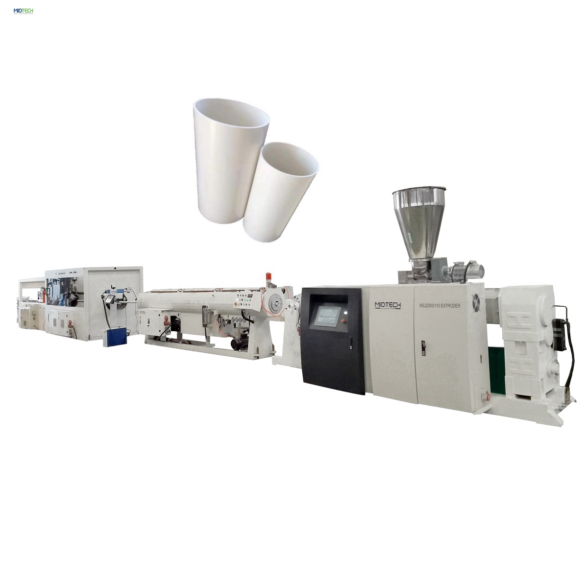 China Plastic CPVC UPVC PVC Pipe Manufacturing Extrusion Machine Line