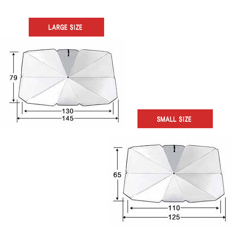 Car Sun Shade Foldable Universal Sunshade Umbrella Used For Front Windshield