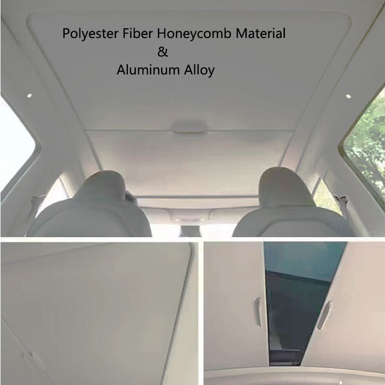 High-end Sun UV Protection Retractable Car Roof Window Sunshade Sunroof Shade Customized For TESLA MODEL Y/3