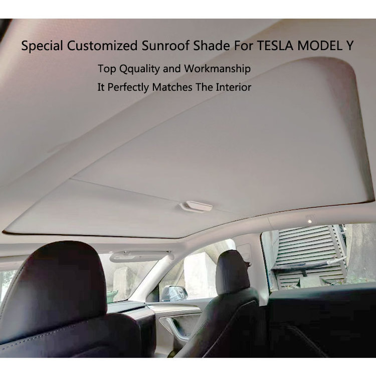 High-end Sun UV Protection Retractable Car Roof Window Sunshade Sunroof Shade Customized For TESLA MODEL Y/3