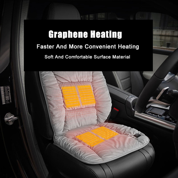 Universal Car Seat Cushion Cover Graphene Heat Anti Slip Car Seat Cover