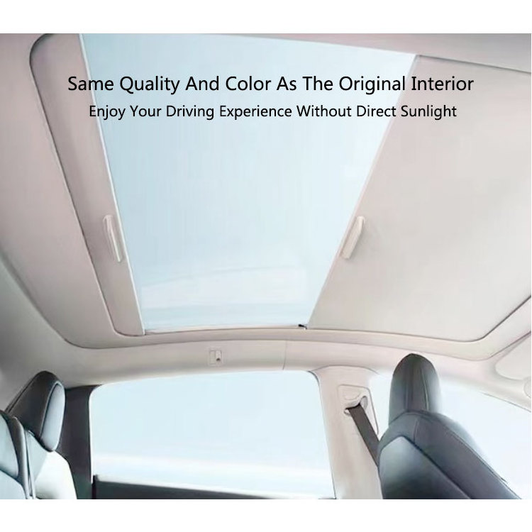 High-end Sun UV Protection Retractable Car Roof Window Sunshade Sunroof Shade Customized For TESLA MODEL Y/3