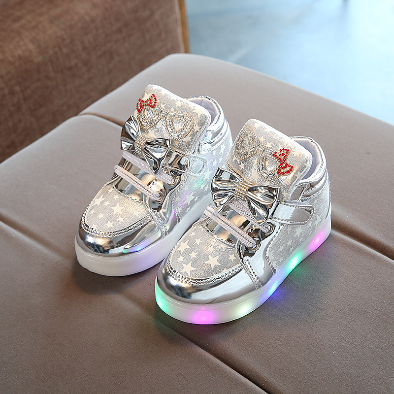 Factory Direct Durable Children's Shoes High Quality Anti Slip Children LED Luminous Casual Sneaker