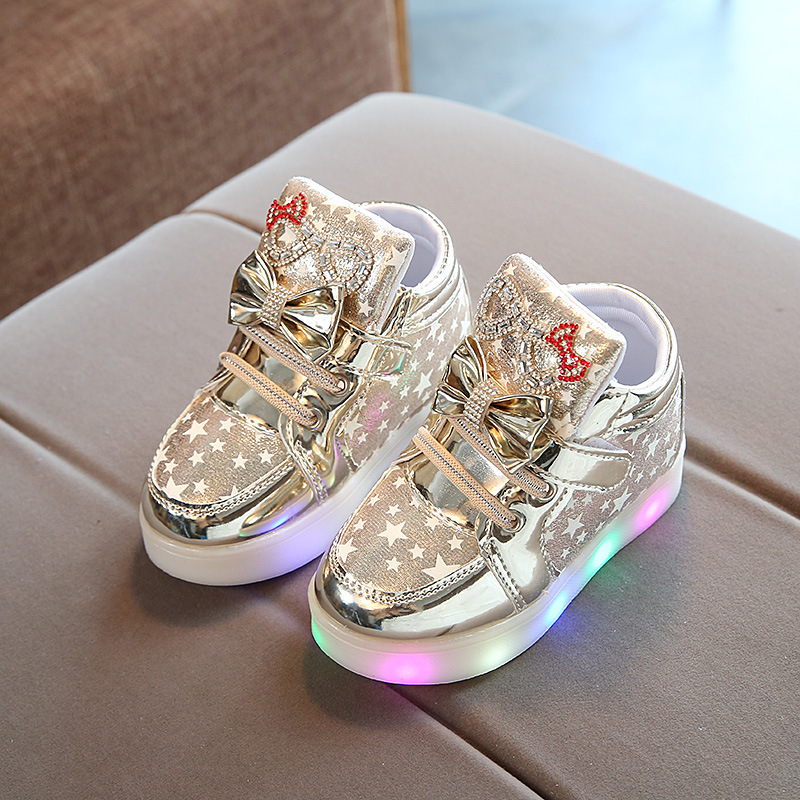 Factory Direct Durable Children's Shoes High Quality Anti Slip Children LED Luminous Casual Sneaker