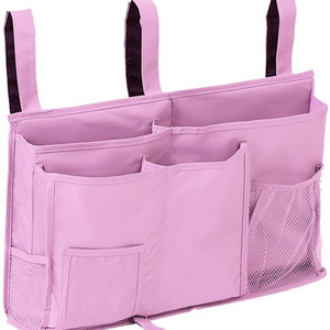 8 pockets Hanging Storage Bag Bedside Caddy Hanging Storage Bag Holder Beside Organizer for Bunk Dorm Rooms