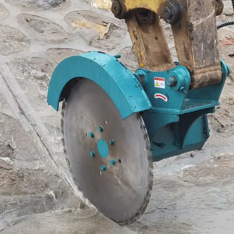 MONDE Excavator Rock Saw for cutting concrete and stones