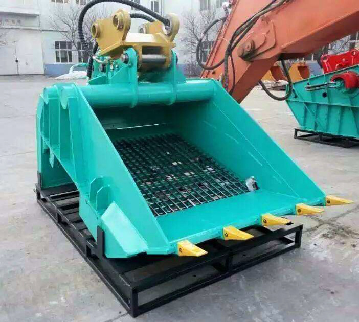 MONDE Horizontal screening bucket Flat Vibrating Sorting equipment for excavator