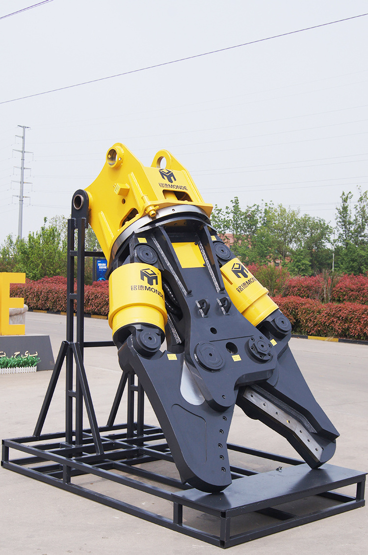 MONDE double cylinder hydraulic crusher shear concrete demolition pulverizer machine hydraulic scrap shear for excavators