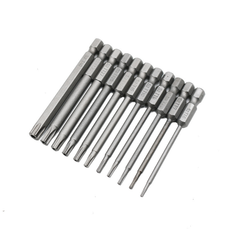 12 pieces S2 Steel Security Bit Driver Set Security Torx Driver Bit set