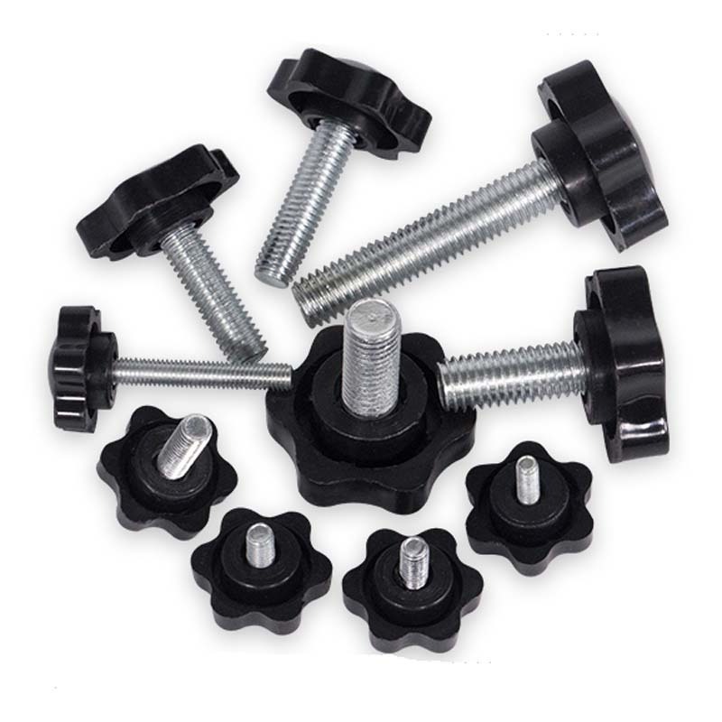 Plum handle screw hand screw bolt torx plastic head thumb screws with handle rubber head M4 M5 M6 M8 M10 M12