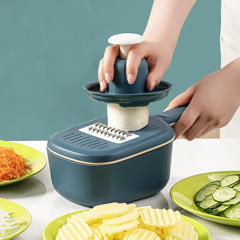 Kitchen All in One Hand Operated Vegetable Mandoline Slicer Food Chopper Vegetable Cutter Slicer