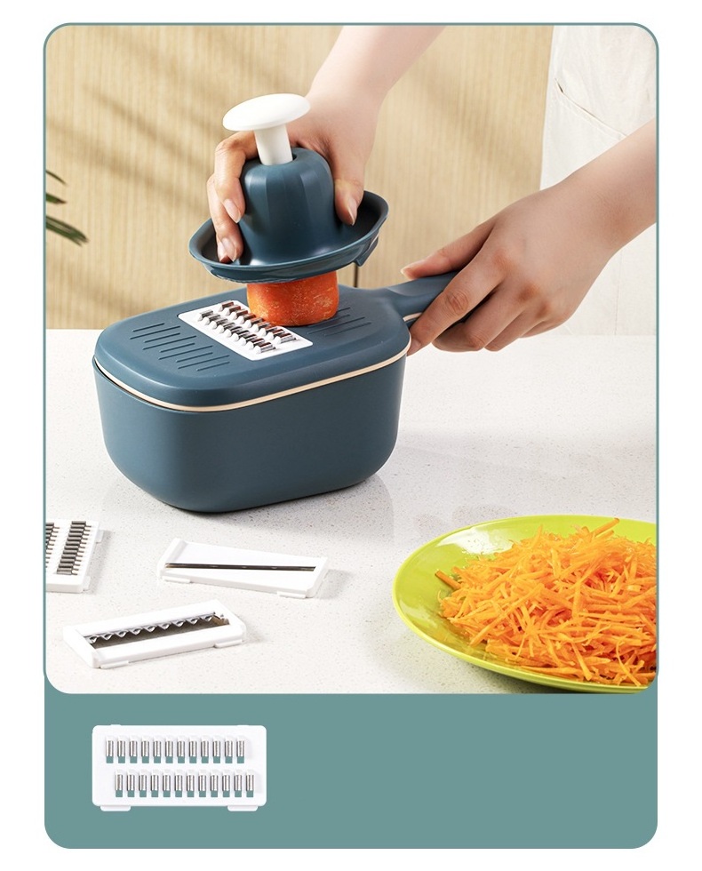 Kitchen All in One Hand Operated Vegetable Mandoline Slicer Food Chopper Vegetable Cutter Slicer