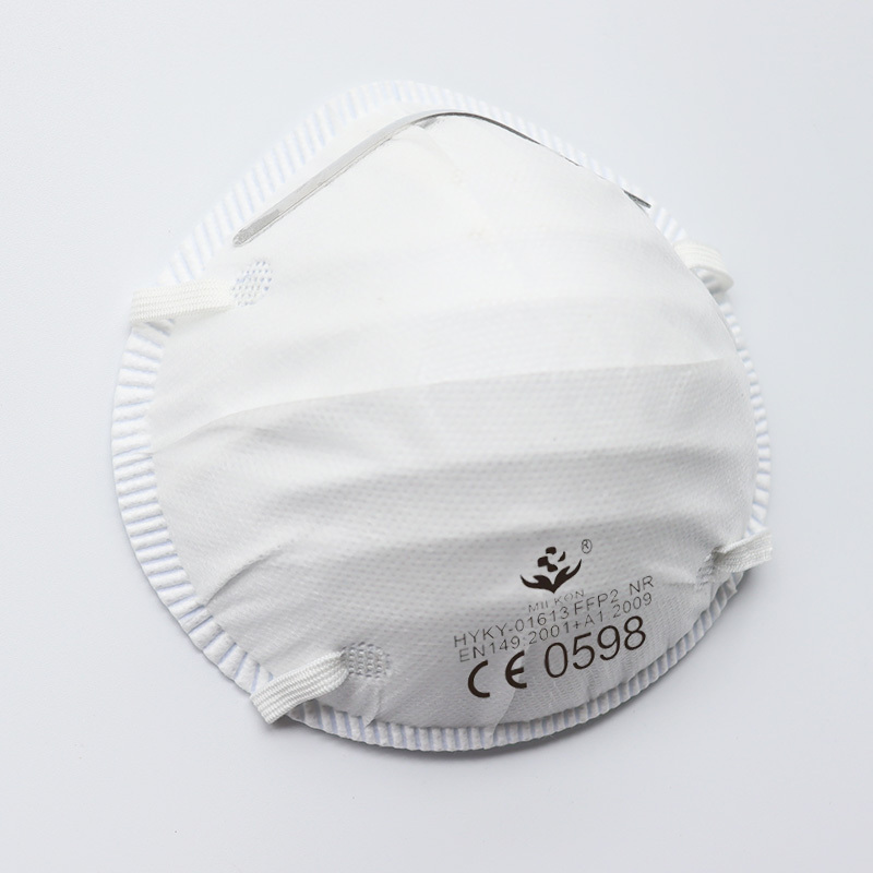 ce en 149 2001 FFP2 disposable dust mask cup shape face mask without valve ce 2163 ffp2-mask herstell for drywall sanding